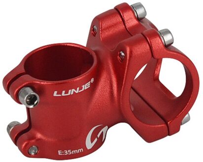 Stuurpen Mtb Power Aluminium Stuurpen 31.8Mm 25.4Mm Mtb Riser Stuurwiel Korte Stuur Outdoor Fiets Accessoires rood 31.8x35mm