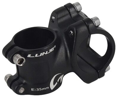 Stuurpen Mtb Power Aluminium Stuurpen 31.8Mm 25.4Mm Mtb Riser Stuurwiel Korte Stuur Outdoor Fiets Accessoires zwart 31.8x35mm