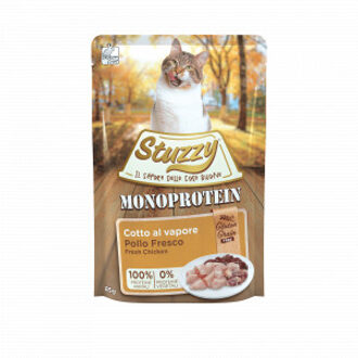 Stuzzy Cat Grain Free Monoprotein kip nat kattenvoer 85 gram 1 doos (20 x 85 g)