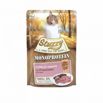 Stuzzy Cat Grain Free Monoprotein met ham nat kattenvoer 85 gram 1 doos (20 x 85 g)