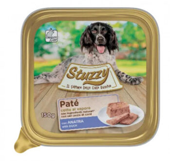 Stuzzy Paté met eend hondenvoer 150 gr. 4 trays (88 x 150 g)