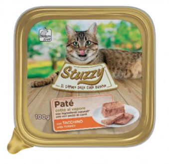 Stuzzy Paté met kalkoen kattenvoer 100 gr. 4 trays (128 x 100 g)