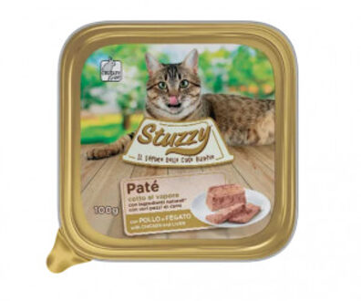 Stuzzy Paté met kip en lever kattenvoer 100 gr 1 tray (32 x 100 g)