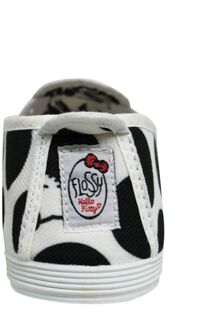 Style Hello Kitty Dames Zwart/Wit Plimsolls - EU 35 / UK 2.5