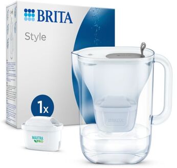 Style incl. 1 MAXTRA Pro All-in-1 Waterfilter Grijs 2,4L