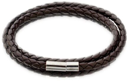 Style Multilayer Geweven Lederen Twist Touw Hand Ketting Vrouwen Mannen Sieraden Accessoires Armbanden En Armbanden Armband Homme bruin