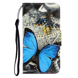 Style Series Samsung Galaxy Note20 Ultra Wallet Case - Blauwe vlinder