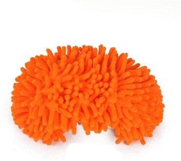 Style1pcs Multifunctionele Chenille Micro Fiber Schoen Schoon Slippers Luie Slepen Schoenen Mop Caps Huishoudelijk Gereedschap oranje