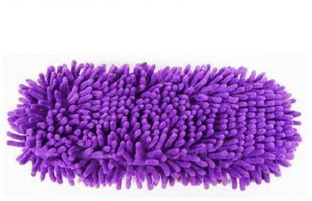 Style1pcs Multifunctionele Chenille Micro Fiber Schoen Schoon Slippers Luie Slepen Schoenen Mop Caps Huishoudelijk Gereedschap paars