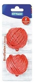 Stylex 2x Bollen touw roze - Touw bolletjes van 10 meter en 20 meter - Hobby touw