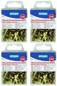 Stylex Splitpennen - 400x stuks - koper kleur - 19 mm - metaal