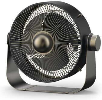 Stylies Castor Smokey Metal Tafelventilator Zwart