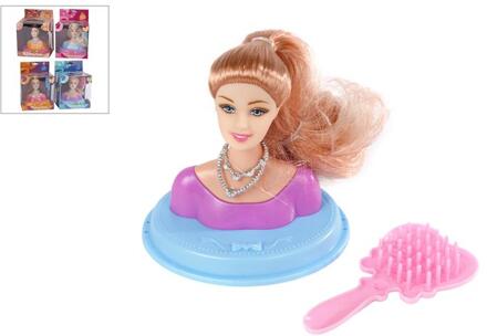 Styling hoofd 9cm met accessoiries verschillende
