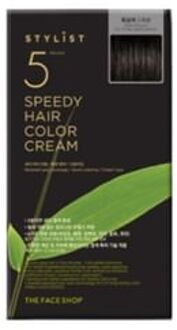 Stylist 5 Minutes Speedy Hair Color Cream - 4 Colors 2023 Version - #01 Dark Brown