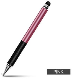 Stylus Pen Voor Smartphones 2 In 1 Touch Pen Voor Samsung Xiaomi Tablet Screen Pen Dunne Tekening Potlood Dikke Capaciteit pen roze
