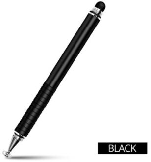 Stylus Pen Voor Smartphones 2 In 1 Touch Pen Voor Samsung Xiaomi Tablet Screen Pen Dunne Tekening Potlood Dikke Capaciteit pen zwart