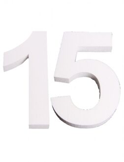 Styropor cijfer 15