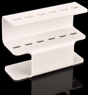 Styton Acryl Wimper Tweezer Opslag Houder Stand 6 Gaten Pincet Stand Plank Houder Wimpers Extension Make Tool wit
