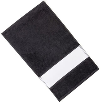 Subli-me golf handdoek Zwart - One size