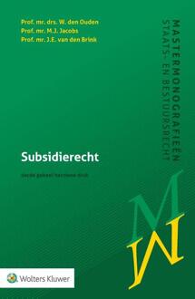 Subsidierecht - W. den Ouden
