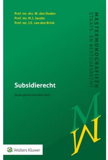 Subsidierecht - W. den Ouden