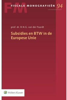 Subsidies en BTW in de Europese Unie - Boek R.N.G. van der Paardt (9013110630)