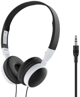 Subwoofer Wired Gaming Headset Hifi Geluidskwaliteit Opvouwbare Portable 3.5Mm Plug, Geschikt Voor Pc Spel Gastheer Alle Smartphones zwart