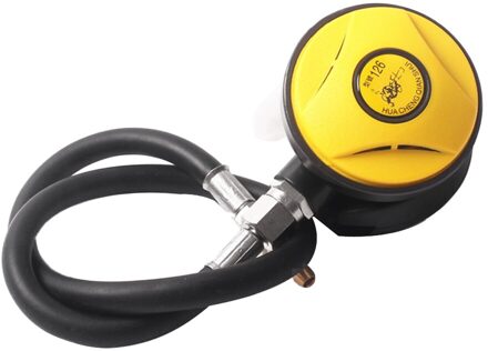 Sucba Duiken Ademhaling Regulator-Snorkelen Verstelbare Tweede Fase Regulator Octopus Voor Explorer Diver, Geel, 77Cm