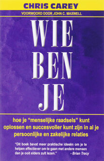 Succesboeken Wie ben je - Boek C. Carey (9080396052)