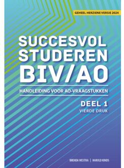 Succesvol Studeren Voor Biv/Ao / Deel 1 - Succesvol Studeren Voor Biv/Ao - Brenda Westra