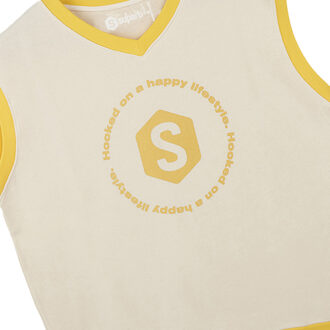 Sudadera Sin Mangas BeHappy Sweatshirt - maat L Geel