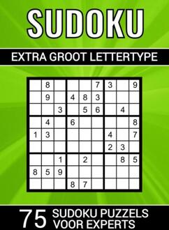 Sudoku Extra Groot Lettertype - 75 Sudoku Puzzels Voor Experts - Puzzelboeken & Meer