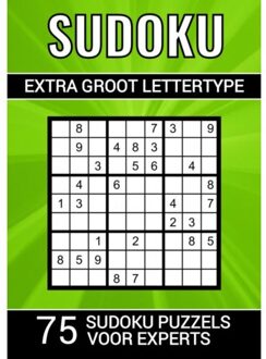 Sudoku Extra Groot Lettertype - 75 Sudoku Puzzels Voor Experts - Puzzelboeken & Meer
