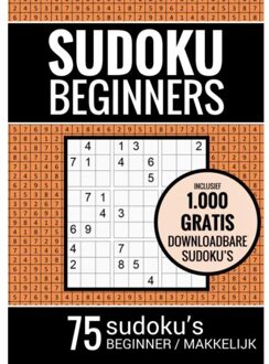Sudoku Makkelijk - Puzzelboek Voor Beginners: 75 Makkelijke Sudoku Puzzels Voor Volwassenen En - Sudoku Puzzelboeken