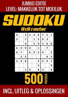 Sudoku Makkelijk tot Moeilijk - Jumbo Editie - 500 Puzzels - Incl. Uitleg en Oplossingen - Puzzelboek Shop (ISBN: 9789403729619)