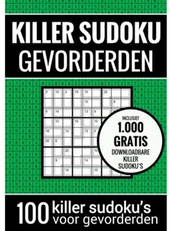 Sudoku Medium: Killer Sudoku - Puzzelboek Met 100 Puzzels Voor Gevorderden - Sudoku Puzzelboeken