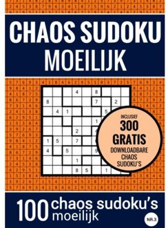 Sudoku Moeilijk: Chaos Sudoku - Nr. 3 - Puzzelboek Met 100 Moeilijke Puzzels Voor Volwassenen En - Sudoku Puzzelboeken