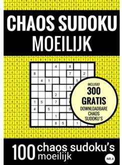 Sudoku Moeilijk: Chaos Sudoku - Nr. 4 - Puzzelboek Met 100 Moeilijke Puzzels Voor Volwassenen En - Sudoku Puzzelboeken