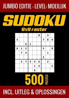 Sudoku Moeilijk - Jumbo Editie - 500 Puzzels - Incl. Uitleg en Oplossingen - Puzzelboek Shop (ISBN: 9789403729480)