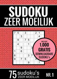Sudoku Zeer Moeilijk - Puzzelboek: 75 Zeer Moeilijke Sudoku Puzzels Voor Volwassenen En - Sudoku Puzzelboeken