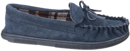 Suède Alberta Slipper / Herenslippers (Marine) Navy