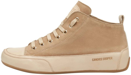 Suede and buffed leather ankle sneakers MID S Candice Cooper , Brown , Dames - 41 Eu,36 Eu,40 Eu,39 EU