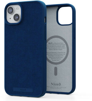 Suède Comfort+ Case MagSafe voor de iPhone 15 Plus - Blue Blauw