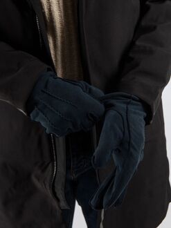 Suede Handschoen Navy Donkerblauw - L,M,XL