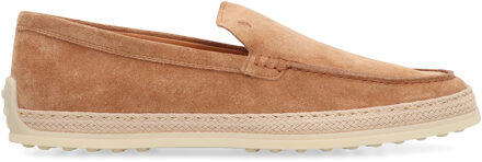 Suède Instapper Van Tod's Met Touw-Raffia Zool Bruin - EU 37