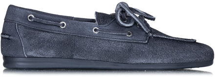 Suède loafer Boat  blauw - 38,40,