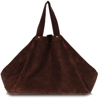 Suède shopper Lola  bruin - One Size,