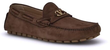 Suède Signature Loafers Bruin - EU 41