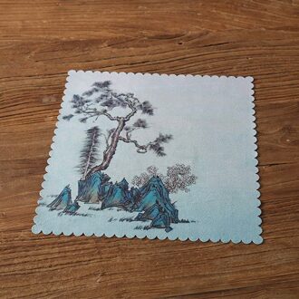Suede Vierkante Verdikte Katoen Wateropname Geschilderd Thee Servet Huishouden Kung Fu Thee Accessoires Thee Handdoek Mat Thee ClothZH570 color1