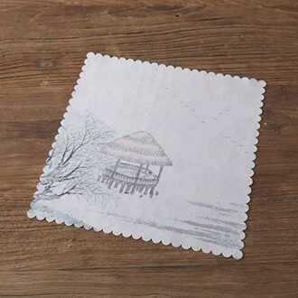 Suede Vierkante Verdikte Katoen Wateropname Geschilderd Thee Servet Huishouden Kung Fu Thee Accessoires Thee Handdoek Mat Thee ClothZH570 color2